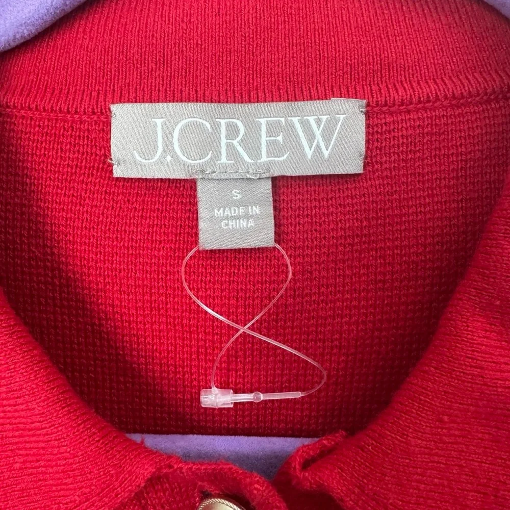 J. Crew Women's Red Patchpocket Button-Up